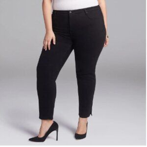 NYDJ Curves 360 Slim Straight Stretch Jeans Navy NWT 26W